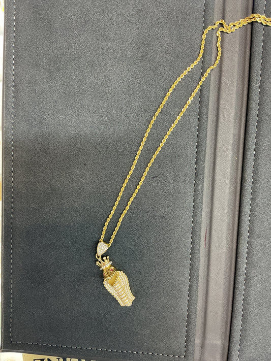 10k gold chain and pendent