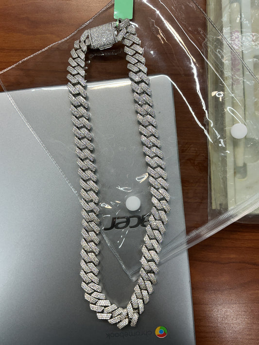 925 mossanite chain