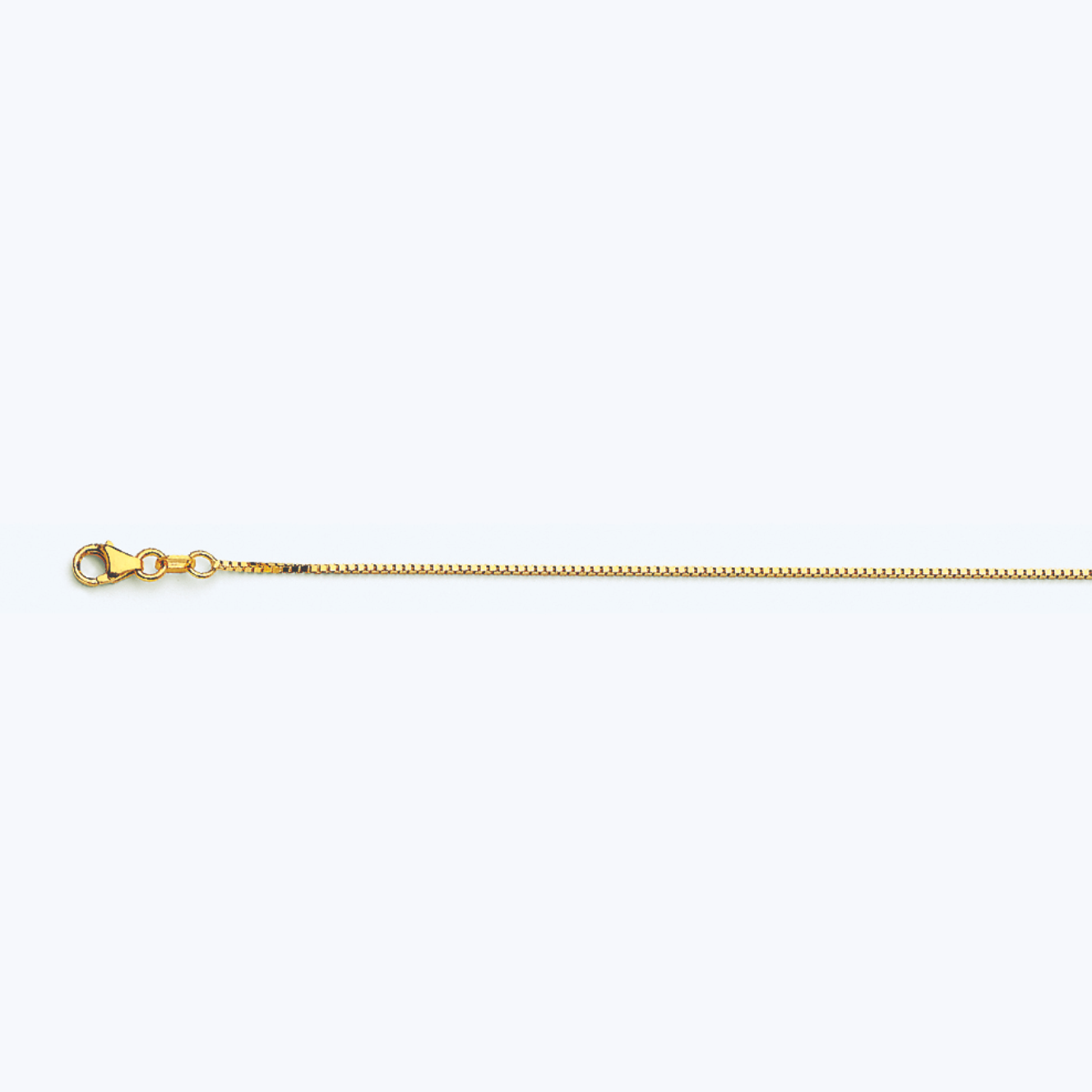 10K YELLOW GOLD BOX 058 GAUGE 22" CHAIN NECKLACE