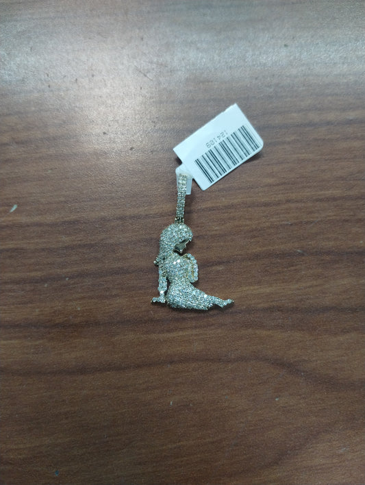 10k Yellow Gold Mermaid 0.57ctw Diamonds